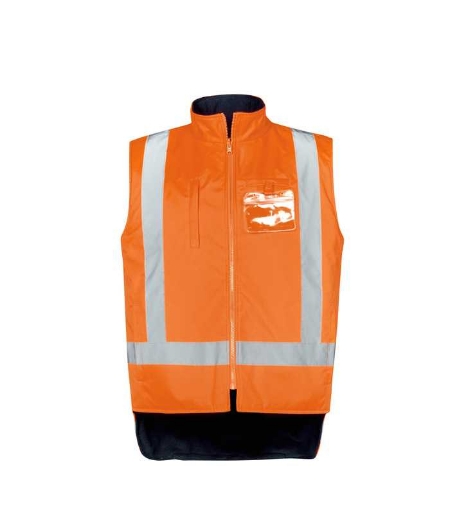 Picture of Syzmik, Mens Hi Vis X Back Taped 4 in 1 Waterproof Jacket